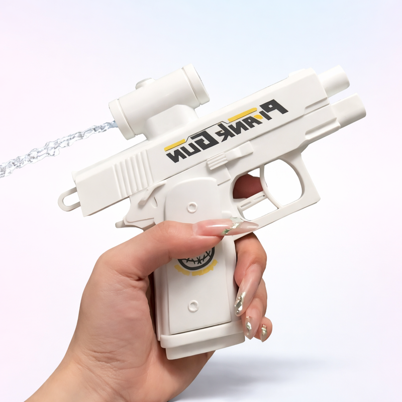 Reverse-Spray Prank Water Gun in abs plastic, product photograph
