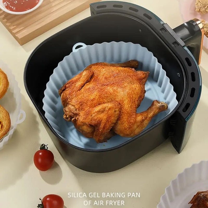 Silicone Air Fryer Basket Mat, Round in silicone, product photograph